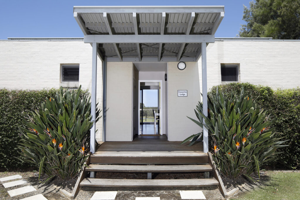 Exterior view of a villa at Adina Vineyard.