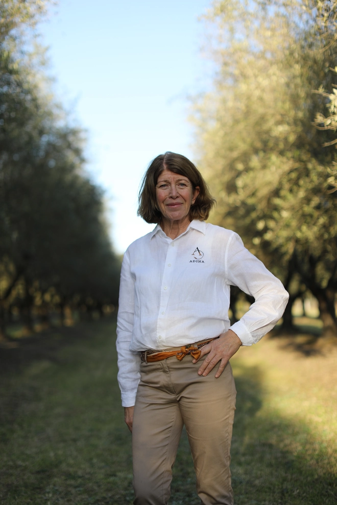 Photos shows our Adina Vineyard and Olive Grove Operations Manager.